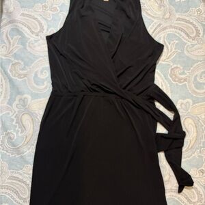 Michael  Kors ..Elegant Black Wrap Dress
